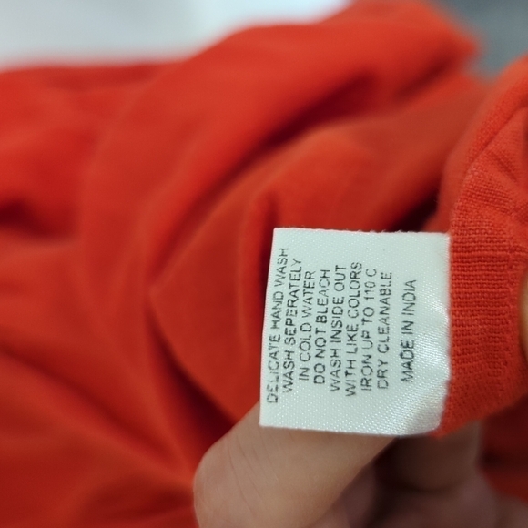 Carolina K Kuna Embroidered A-Line Midi Dress Red Sz Small resort cottagecore - Picture 12 of 13